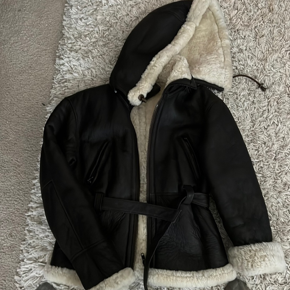 Genuine leather sherling